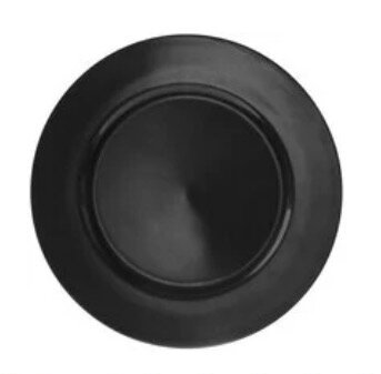 black charger plate