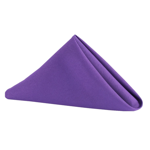 Premium Polyester Napkin 20in x 20in - Purple