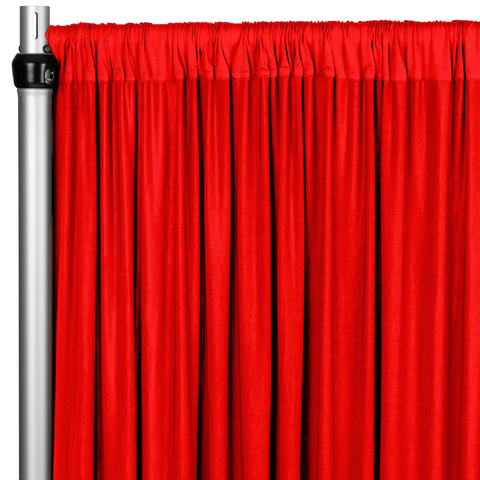 Spandex 4-way Stretch Drape Curtain 12ft H x 60in W - Red
