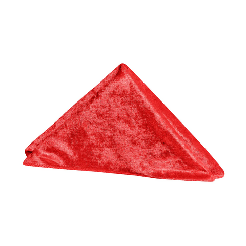 Velvet 20in x 20in Linen Napkin - Red