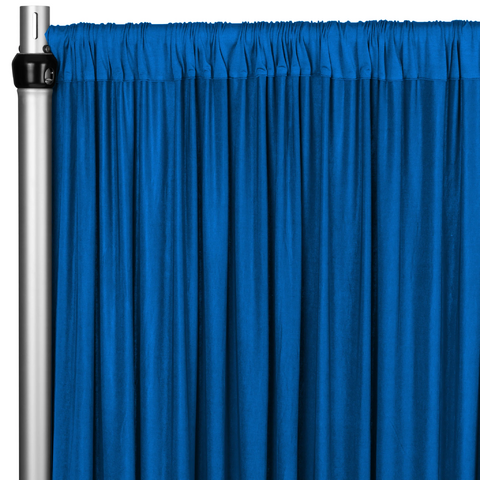 Spandex 4-way Stretch Drape Curtain 12ft H x 60in W - Royal Blue