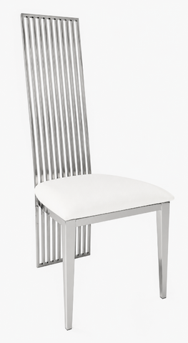 Silver High Back Chair