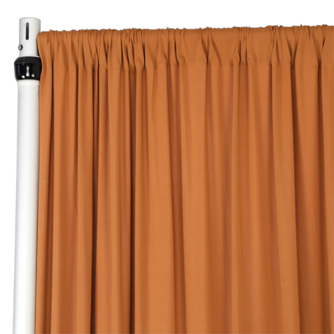 Spandex 4-way Stretch Drape Curtain 12ft H x 60in W - Terracotta