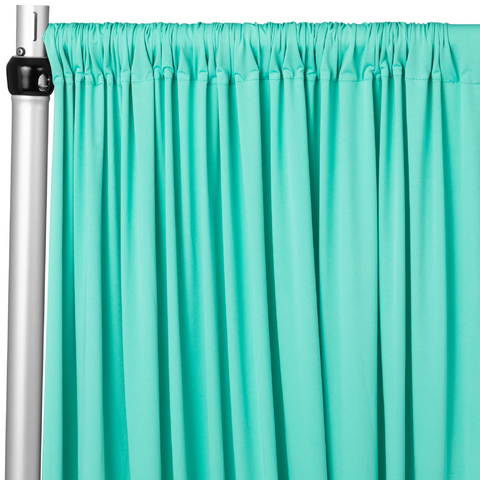 Spandex 4-way Stretch Drape Curtain 12ft H x 60in W - Turquoise