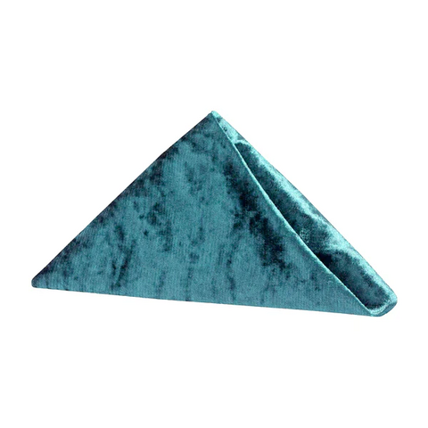 Velvet 20in x 20in Linen Napkin - Dark Turquoise
