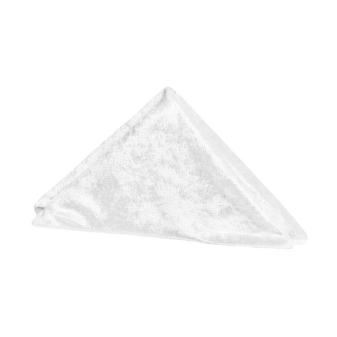 Velvet 20in x 20in Linen Napkin - White