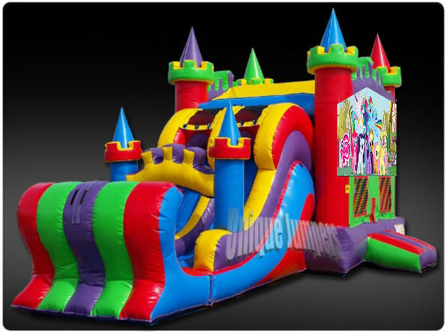 my little pony castle with slide