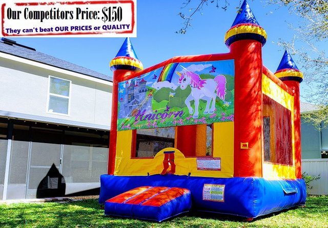 Unicorn Theme Bounce House