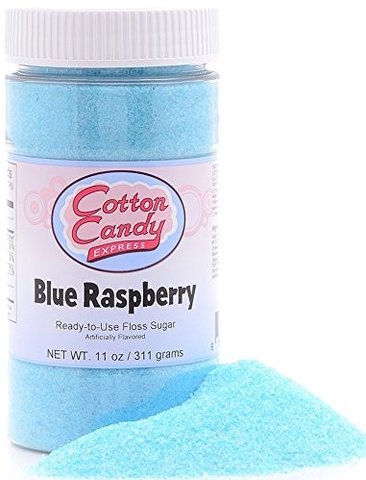  Blue raspberry cotton candy flavor