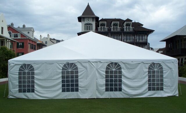 Enclosed 20ft by 40ft Tent