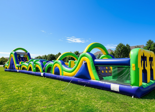 100ft Radical Run (40ft plus 30ft Obstacle Courses plus 30ft Rock Wall and Slide)