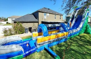 HAWAIIAN SURF EXTENDED (25ft X 70ft GIANT Water Slide 