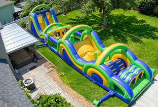 70ft Radical Run (40ft Obstacle Course plus 30ft Rock Wall and Slide)