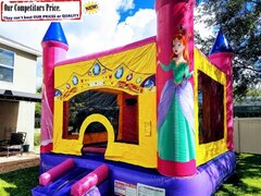Princess Castle  (Bounce House & Basketball Hoop Combo)