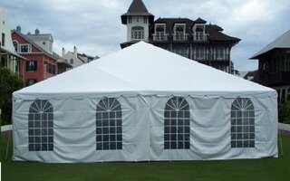 Enclosed 20ft by 60ft Tent