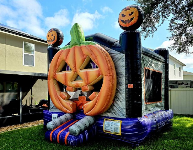  Halloween Pumpkin Bounce House