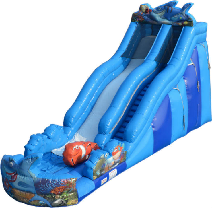 shark bite water slide