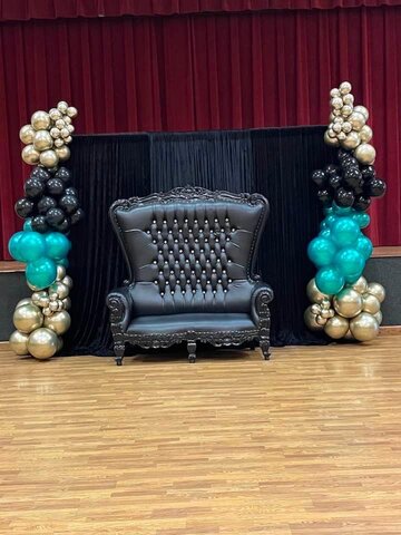 All Black Throne Chair