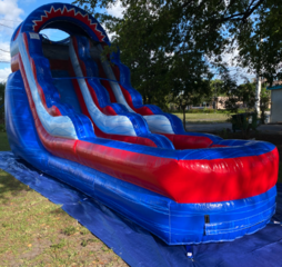 Red White and Blue Dual lane slide