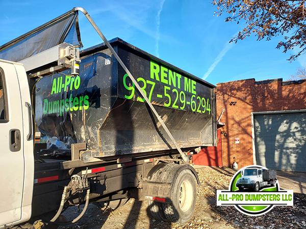 Dumpster for rent at All Pro Dumpsters LLC