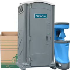 Single Porta Potty with sink