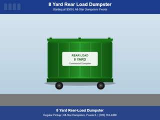 8 Yard Rear Load Dumpster