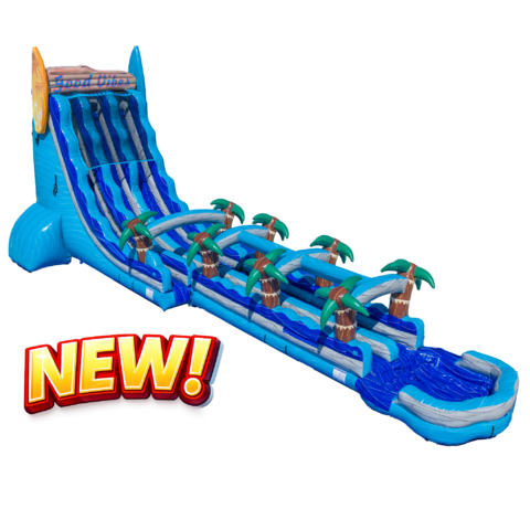 27FT Good Vibes Dual Lane Slide w/Slip n Slide