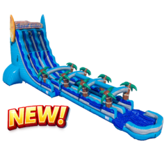 27FT Good Vibes Dual Lane Slide w/Slip n Slide
