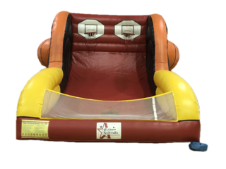 basketball toss, interactive, inflatable