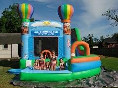 18ft Hot Air Balloon Bounce House Slide Combo w Pool 