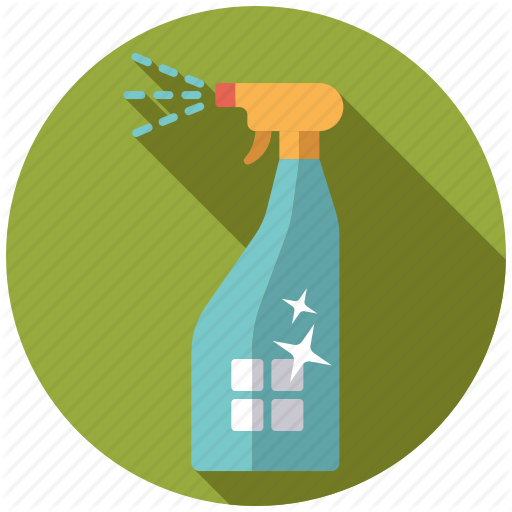 Household cleaner spray bottle icon