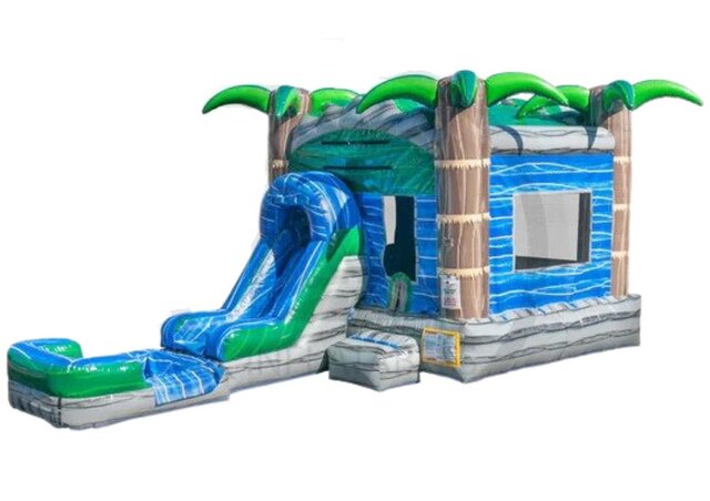 Cascade Bounce House Slide Combo Wet/Dry