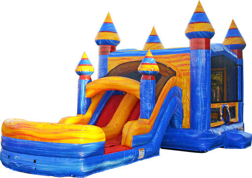 Arctic Bounce House Dual Lane Slide Combo Wet/Dry