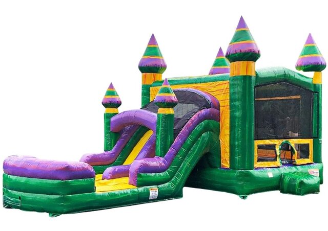 Large Size Multi Color Bounce House Combo Wet/Dry Slide - Ultimate Bounce  Houses, LLC Imlay City MI