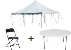 20' x 20' Pole Tent Package (Seats 24-32)