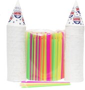 Snow Cone Cups & Straws (25 ct)