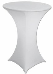 White Spandex Cocktail Table Cover