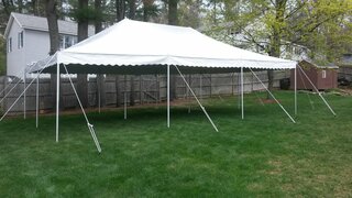 20x30 Pole Tent- White