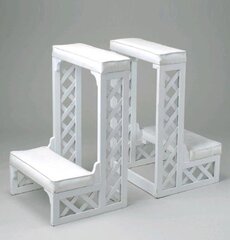 Kneeling benches (brass, silver white)