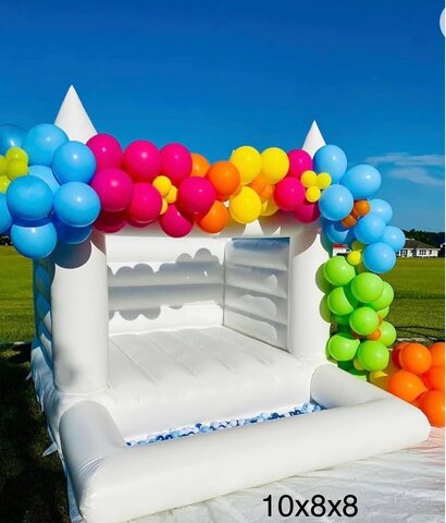 White bouncy Castle 