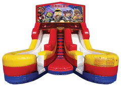 Double Lane Water Slide - All Boy Themes