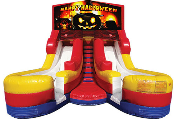 Double Lane Water Slide Halloween