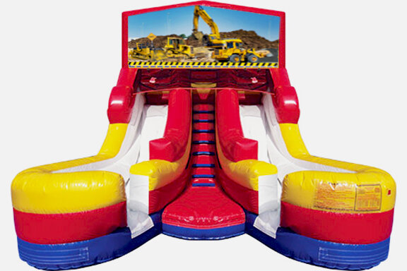 Double Lane Water Slide - Construction