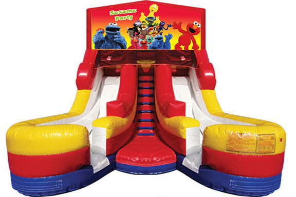 Double Lane Water Slide Sesame Street