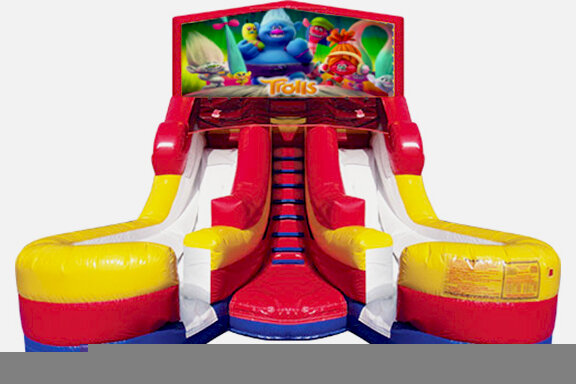 Double Lane Water Slide Trolls