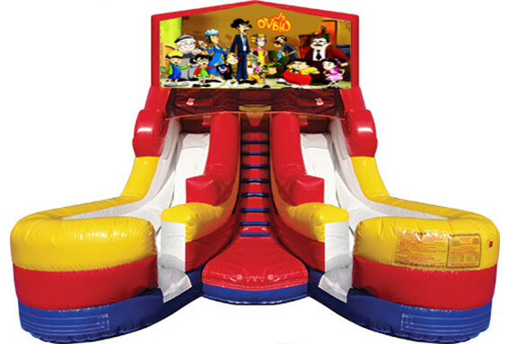 Double Lane Water Slide - Chavo Del Ocho
