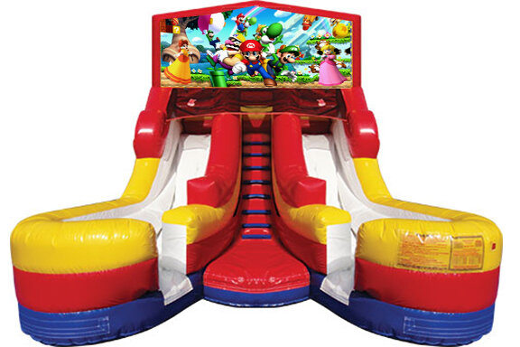 Double Lane Water Slide Mario Bros