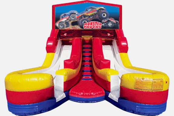 Double Lane Water Slide Monster Truck