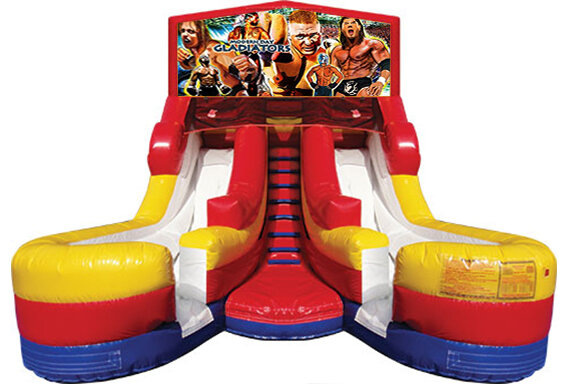 Double Lane Water Slide Wrestlers