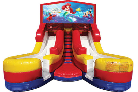 Double Lane Water Slide Little Mermaid